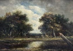 Follower of John Constable RA (British 1776-1837): Wooded Landscape with Cattle