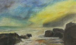 David Baumforth (British 1945-): 'Sunrise at Reighton Gap'