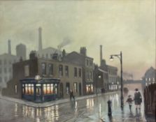 Steven Scholes (Northern British 1952-): 'Cable Street Whitechapel London'