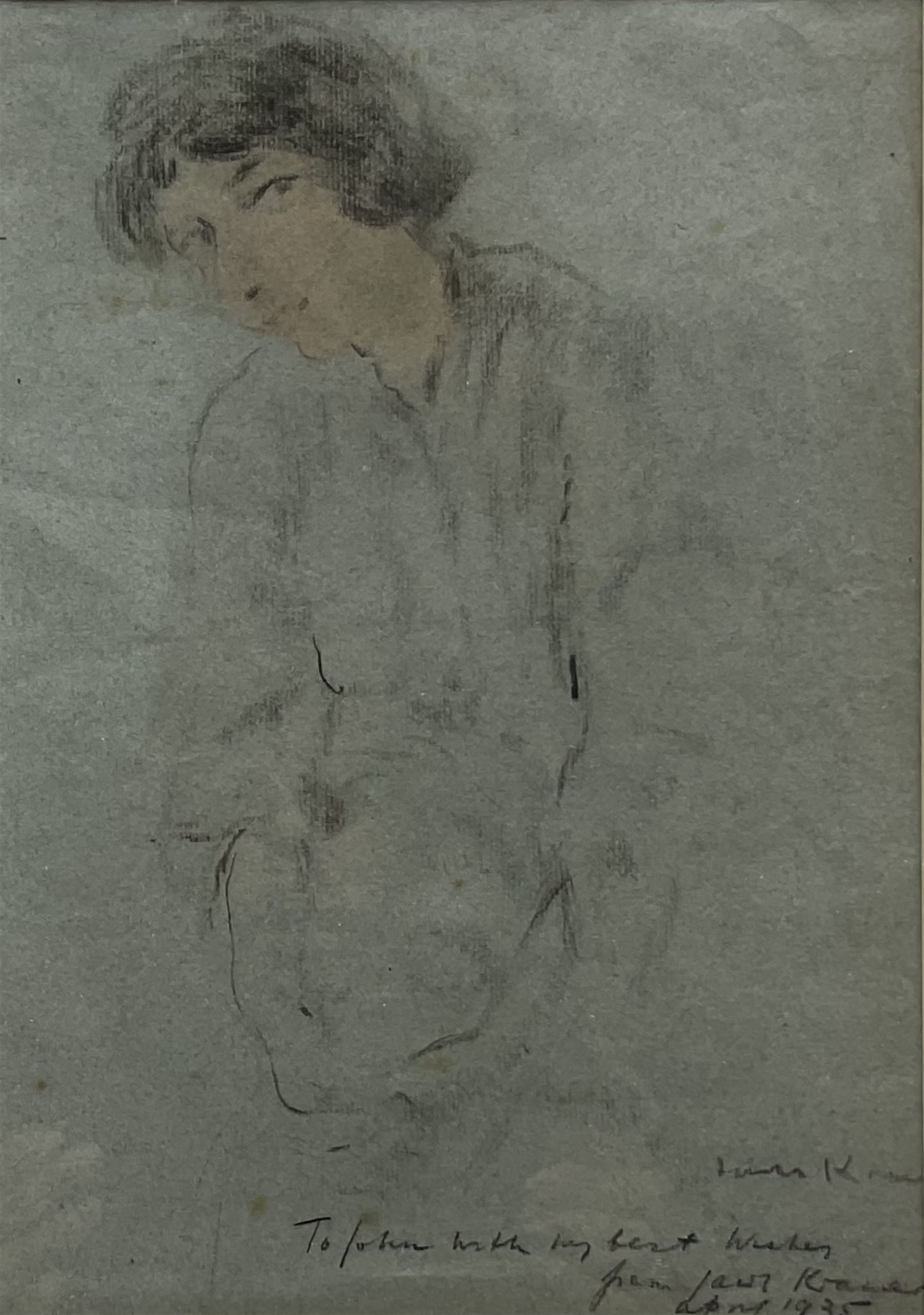 Jacob Kramer (Ukrainian/British 1892-1962): Figure of a Girl