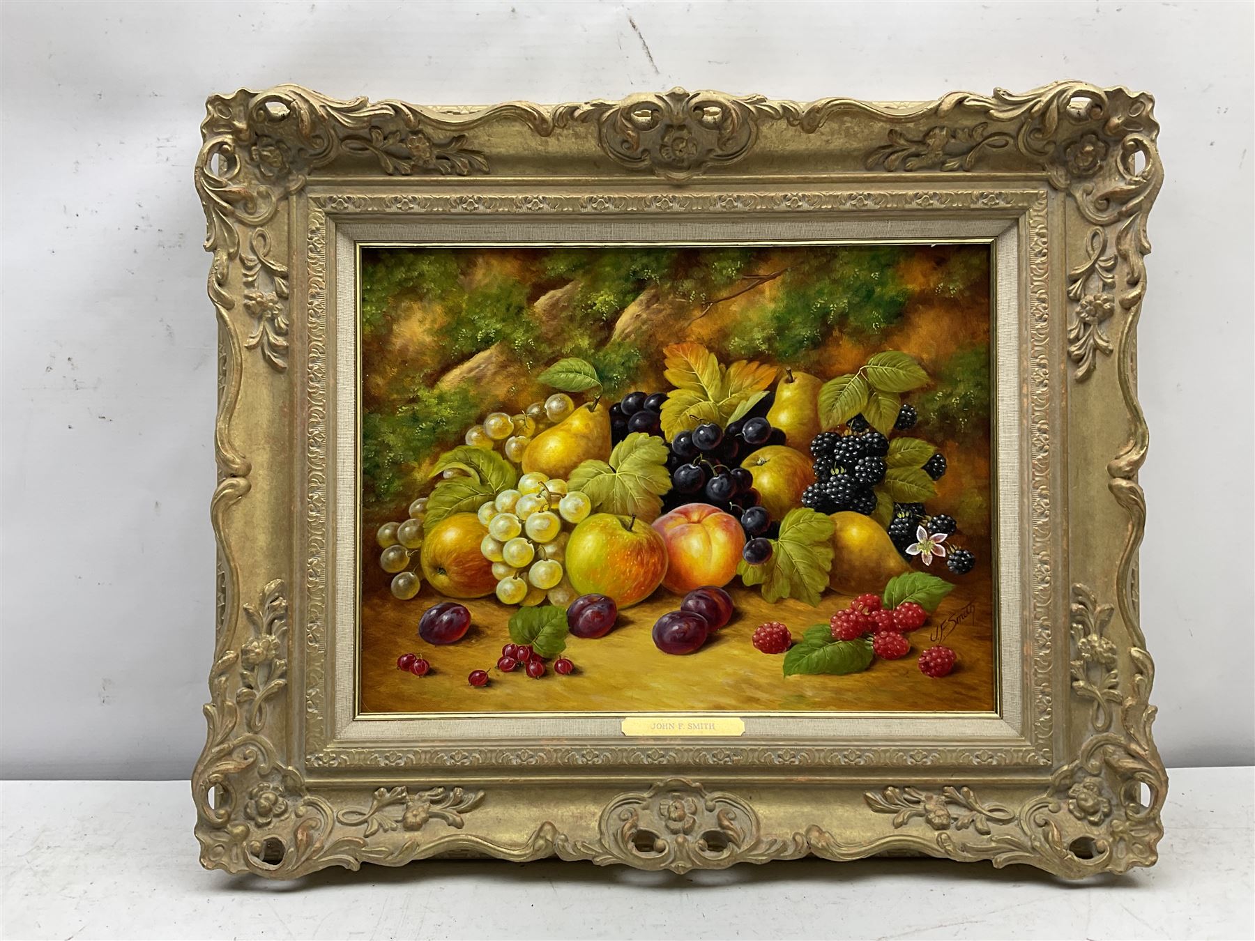 John F Smith (British 1934-): Still Life of Fruit - Image 2 of 4