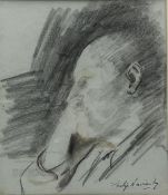 Philip Naviasky (British 1894-1983): Self Portrait in Profile