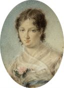 French School (18th/19th century): Portrait of a Young Woman