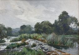 Sidney Valentine Gardner (Staithes Group 1869-1957): 'The Weir Guilford on Avon'