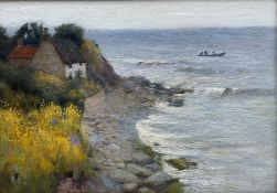 Mark Senior (Staithes Group 1862-1927): Lady Palmer's Cottage Runswick Bay