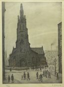 Laurence Stephen Lowry RA (Northern British 1887-1976): 'St Simons Church Salford'
