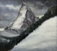 Neil Tyler (British 1945-): 'The Matterhorn from Zurmat'