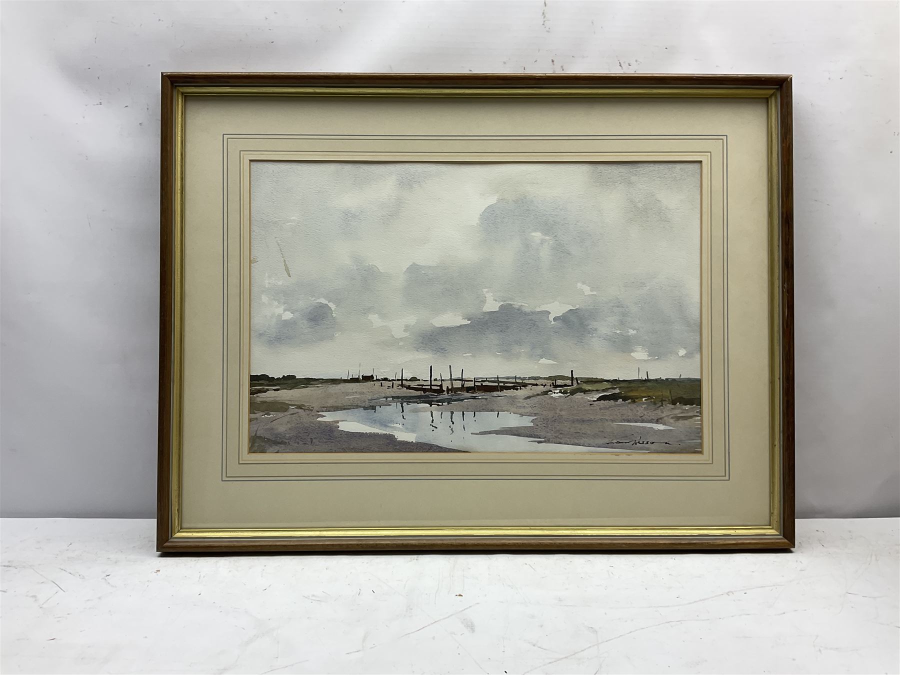 Edward Wesson (British 1910-1983): 'Morston Quay Norfolk' - Image 2 of 4
