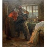 Ralph Hedley (Staithes Group 1851-1913): 'Time for Bed'
