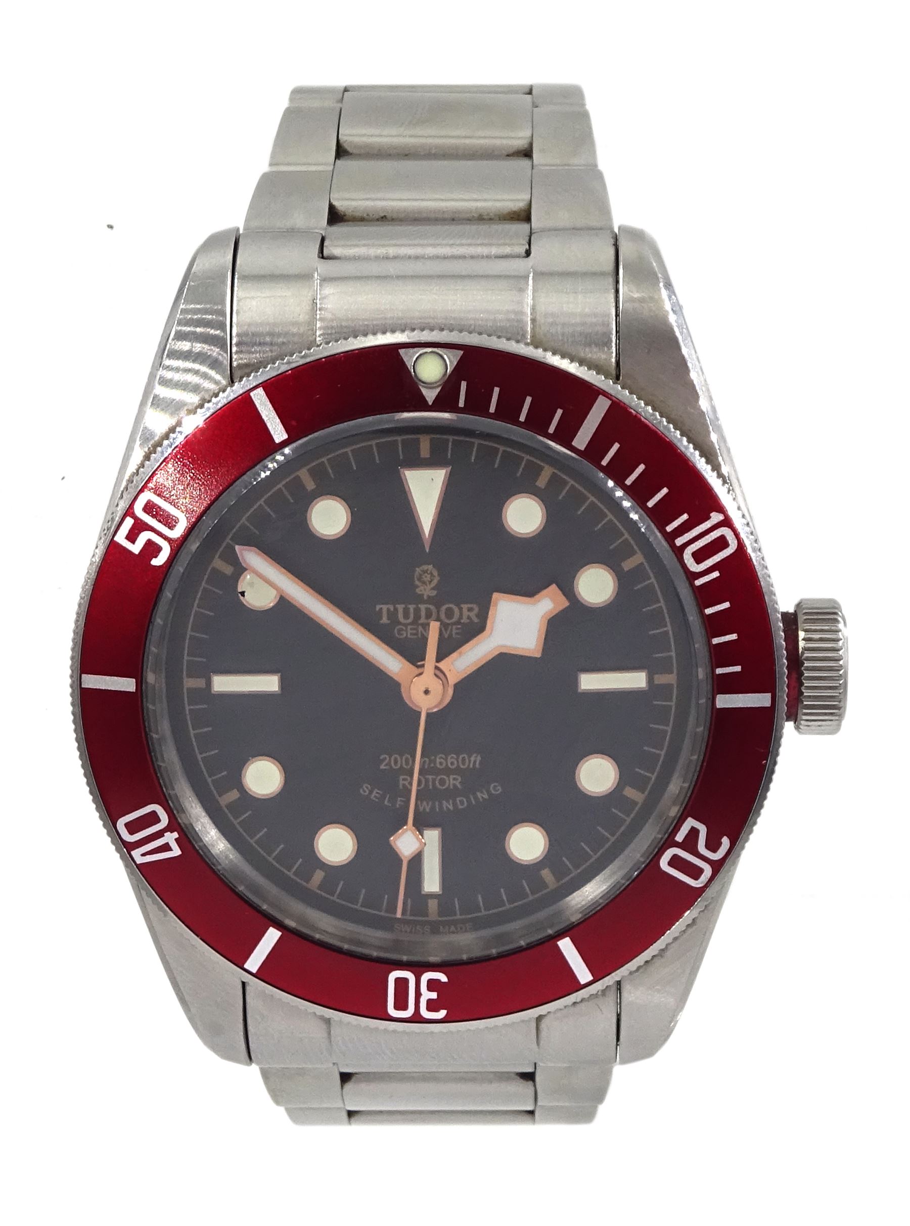 Tudor Heritage Black Bay 200m Rotor self-winding gentleman's stainless steel bracelet wristwatch