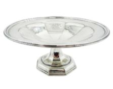 1930's silver pedestal bowl or tazza