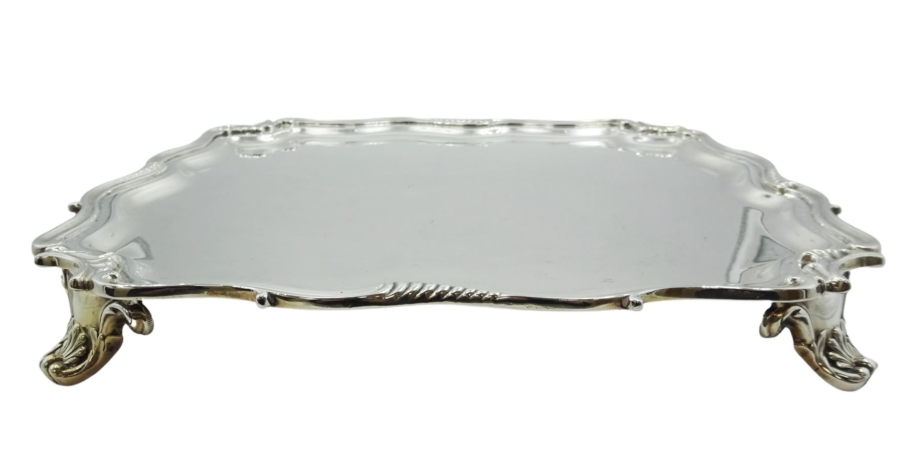1930's silver salver - Image 2 of 3