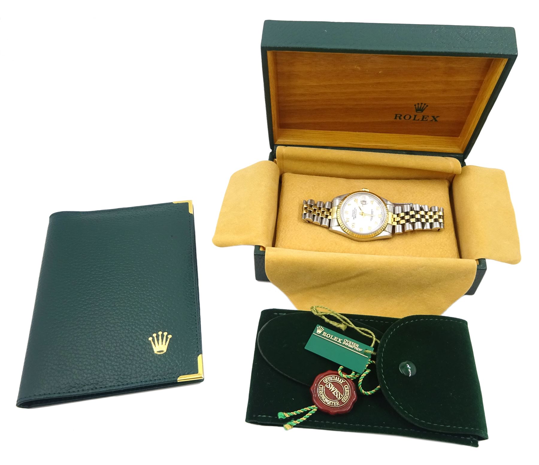 Rolex Oyster Perpetual gentleman's stainless steel and 18ct gold bracelet wristwatch - Image 4 of 6