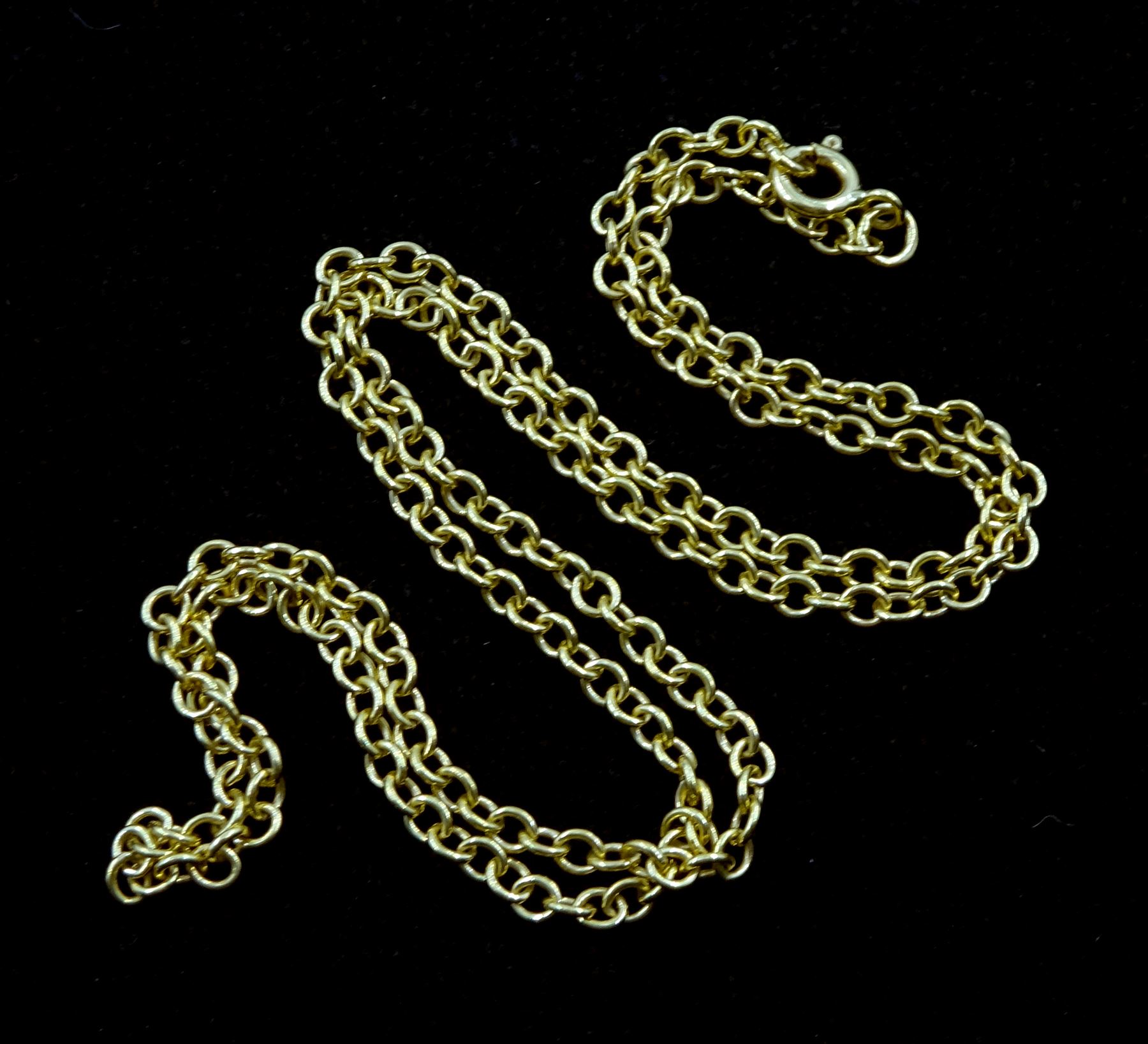 18ct gold link necklace hallmarked - Image 2 of 2