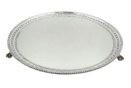 1930's silver salver