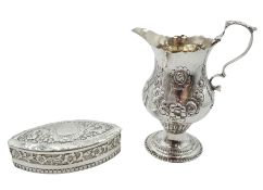 George III silver cream jug