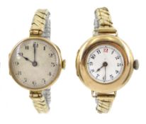 Longines 9ct gold manual wind wristwatch