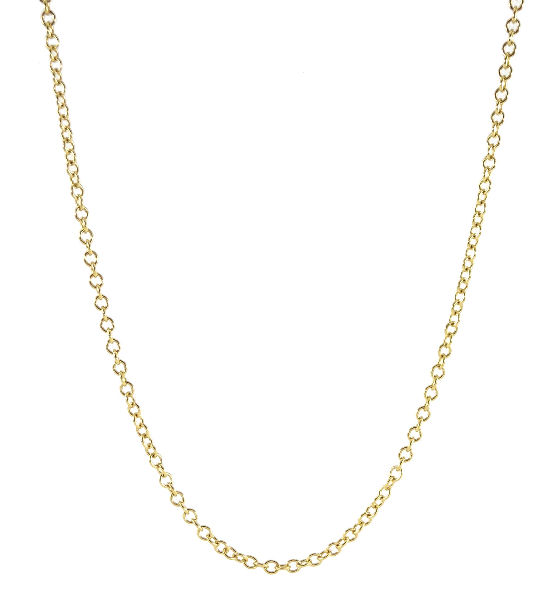 18ct gold link necklace hallmarked