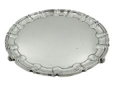 Edwardian silver salver