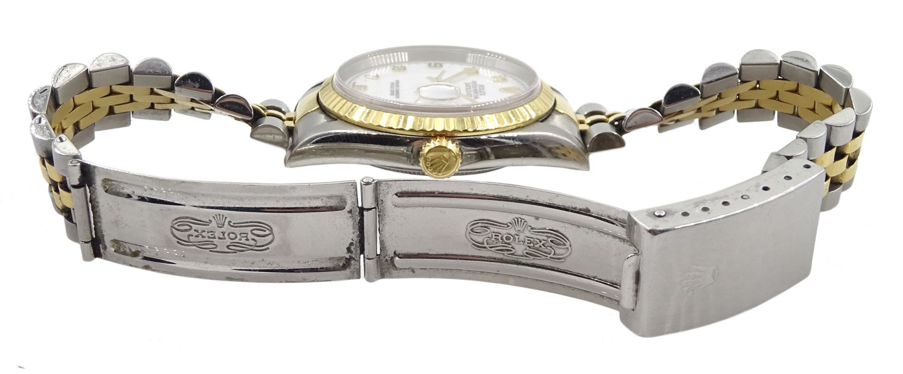 Rolex Oyster Perpetual gentleman's stainless steel and 18ct gold bracelet wristwatch - Image 3 of 6