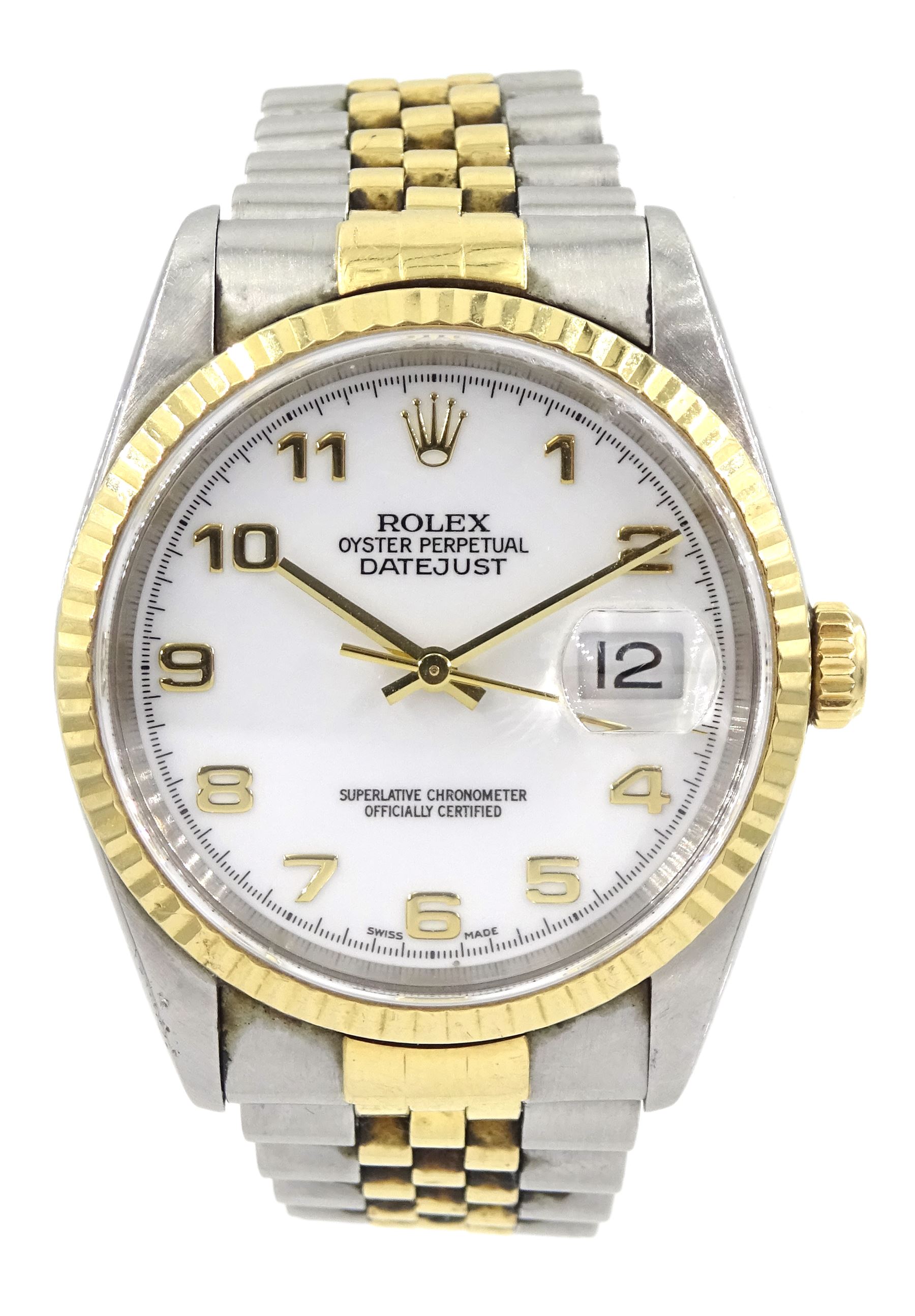 Rolex Oyster Perpetual gentleman's stainless steel and 18ct gold bracelet wristwatch