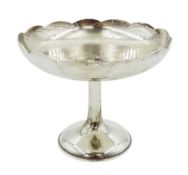 Late 19th/early 20th century Chinese export silver pedestal bowl