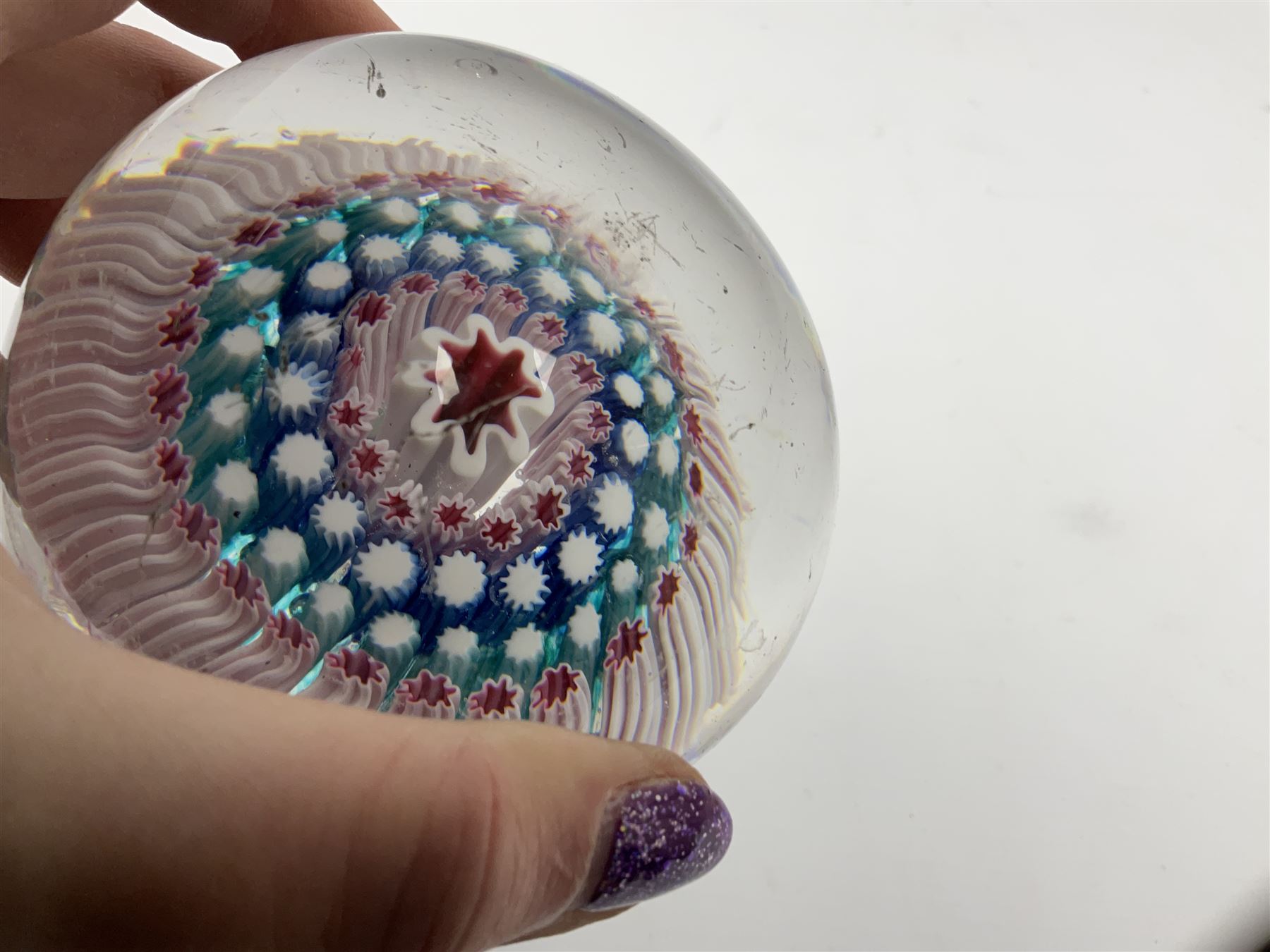 Murano millefiori paperweight - Image 13 of 13