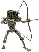 Predator metal sculpture