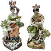 Two 19th century Staffordshire pottery figures