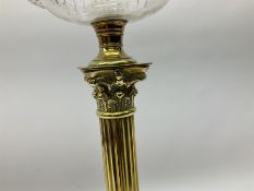 Victorian brass oil lamp