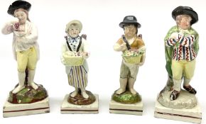 Four 19th century figures