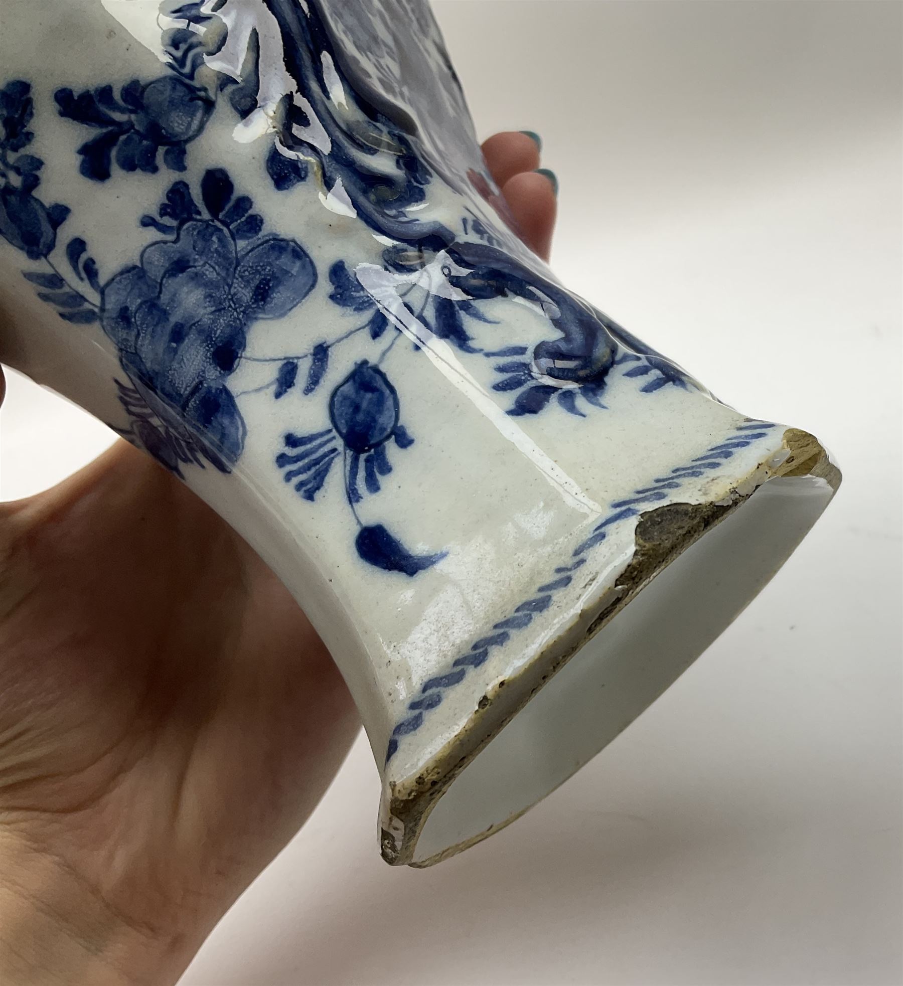 Pair of 19th century Delft blue and white vases - Image 13 of 16
