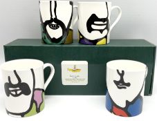 Four limited edition Beatles Yellow Submarine mugs