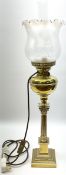 Brass oil lamp