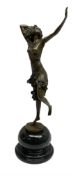 Art Deco style bronze figure of a dancer