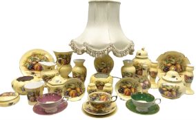 Collection of Aynsley Orchard Gold pattern wares