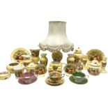 Collection of Aynsley Orchard Gold pattern wares