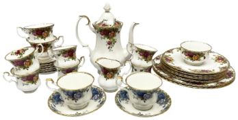 Royal Albert Old Country Roses pattern tea and dinner wares