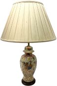 Table lamp of baluster form