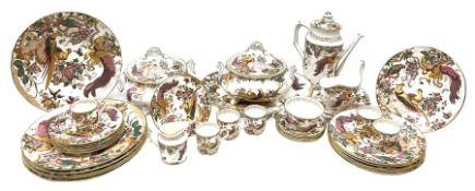 Royal Crown Derby Olde Avesbury pattern dinner and coffee service for six place settings