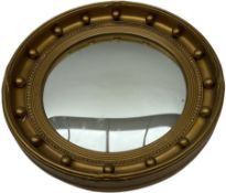 Vintage convex wall mirror