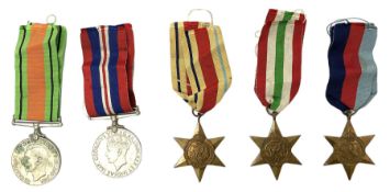 Five WW2 medals comprising 1939-1945 War medal