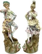 Pair of German porcelain figures