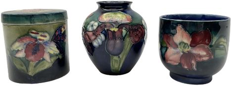 Three pieces of Moorcroft Pottery