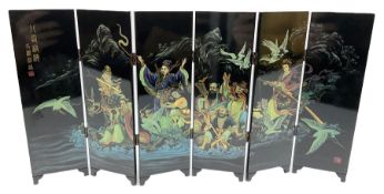 Decorative table top screen divider