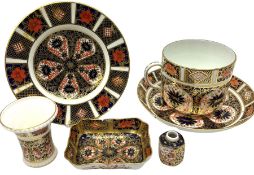 Collection of Royal Crown Derby decorated in Imari pattern