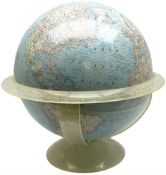 Large National Geographic terrestrial globe dated 1963 H46cm