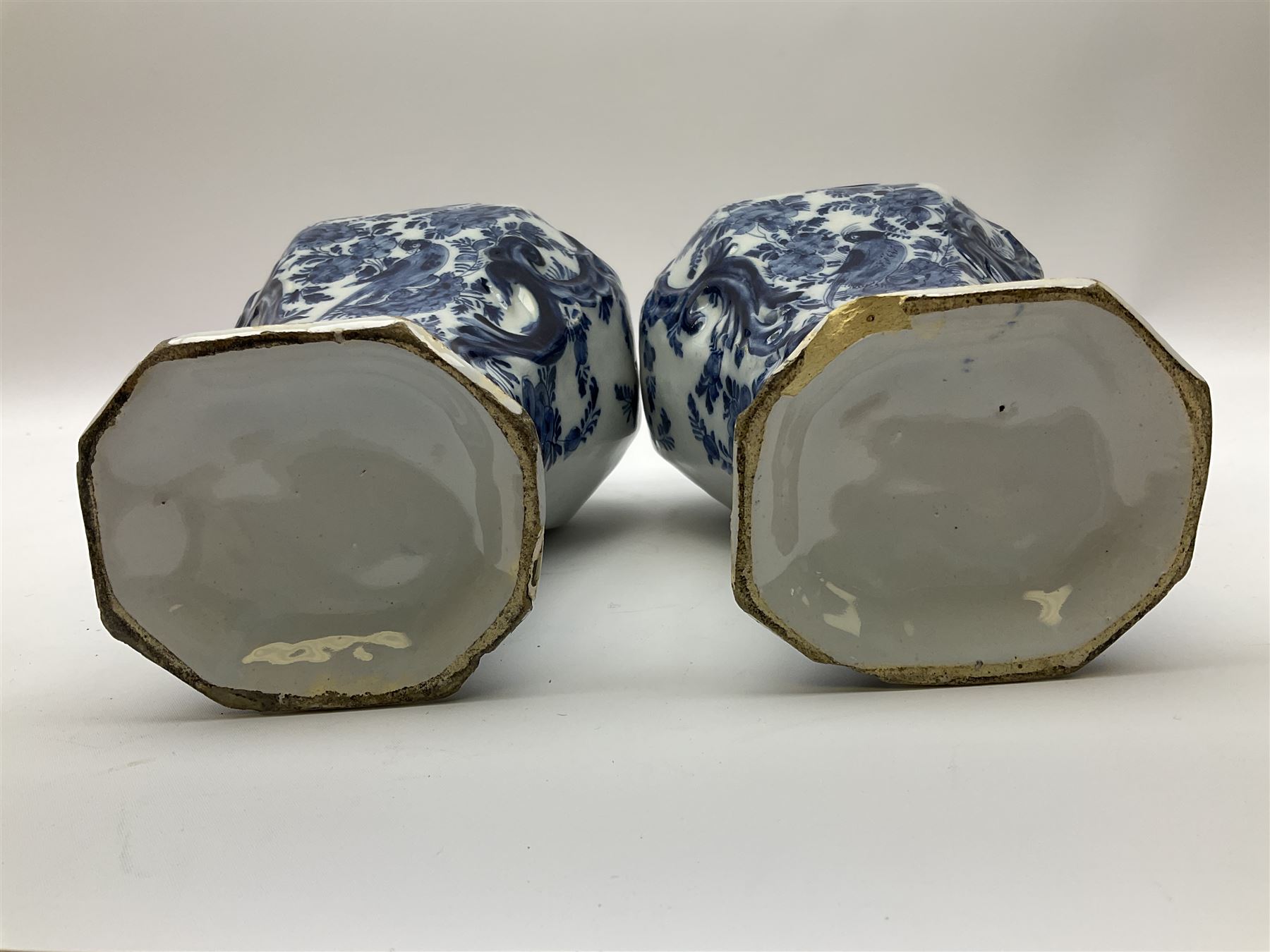 Pair of 19th century Delft blue and white vases - Image 16 of 16
