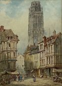 P Marny (French/British 1829-1914): Tour de Beurre Rouen