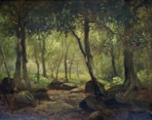 William Ashton (British 1853-1927): Forest Scene